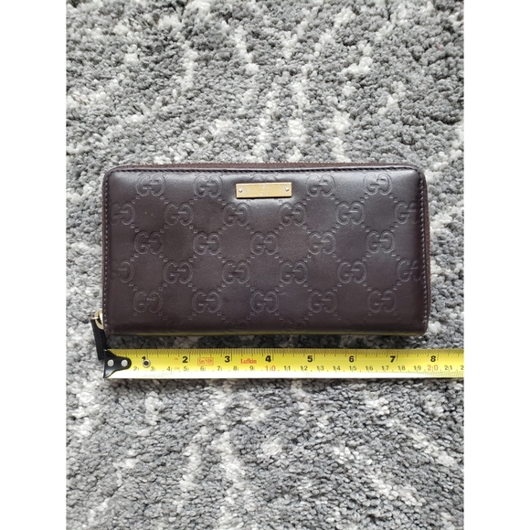 Gucci Guccissima Leather Zip Around Wallet - Picture 7 of 8